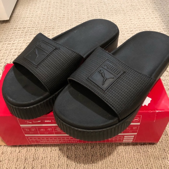 puma sandals platform